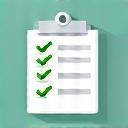 Symbol Checkliste für Dokumentenunterstützung